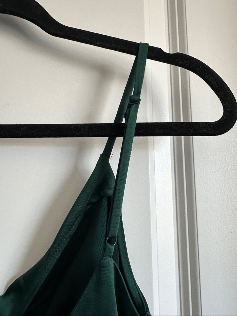 APRICOT Emerald Green Satin Ruched Midi Dress - Picture 5 of 9
